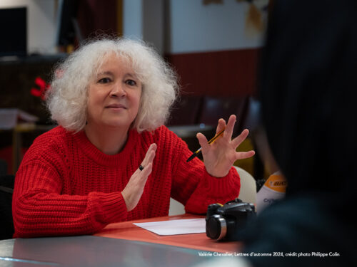 Valérie Chevalier, animatrice littéraire, photo Philippe Colin